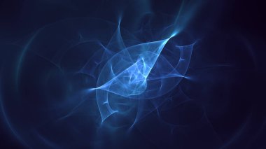 Soyut fraktal ışık arkaplanı 3 boyutlu oluşturuluyor
