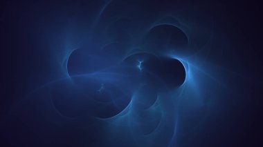 Soyut fraktal ışık arkaplanı 3 boyutlu oluşturuluyor