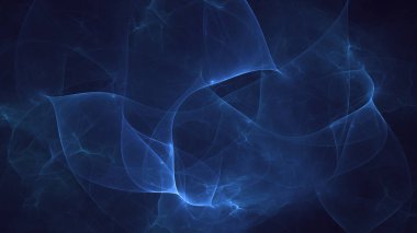 Soyut fraktal ışık arkaplanı 3 boyutlu oluşturuluyor