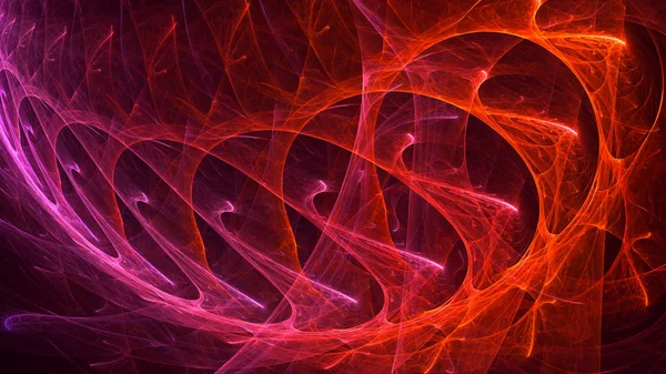 Renderização Abstrato Fundo Luz Fractal Vermelho — Fotografia de Stock