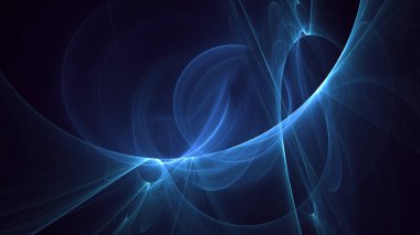 Soyut kırmızı fraktal ışık arkaplanı 3 boyutlu oluşturuluyor