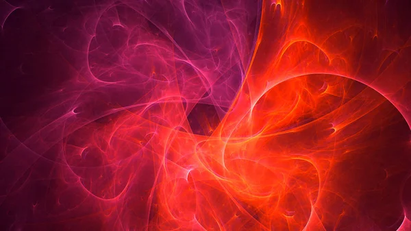 Renderização Abstrato Fundo Luz Fractal Vermelho — Fotografia de Stock