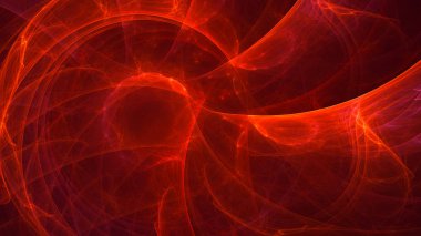 Soyut fraktal ışık arkaplanı 3 boyutlu oluşturuluyor