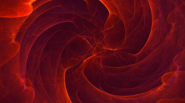 Soyut fraktal ışık arkaplanı 3 boyutlu oluşturuluyor