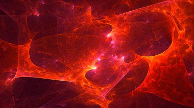 Soyut fraktal ışık arkaplanı 3 boyutlu oluşturuluyor