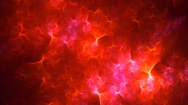 Soyut fraktal ışık arkaplanı 3 boyutlu oluşturuluyor