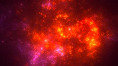 Soyut fraktal ışık arkaplanı 3 boyutlu oluşturuluyor