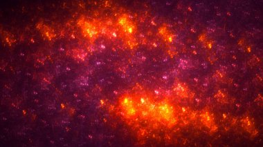 Soyut fraktal ışık arkaplanı 3 boyutlu oluşturuluyor