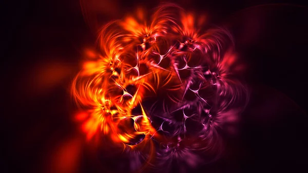 Renderização Abstrato Fundo Luz Fractal — Fotografia de Stock