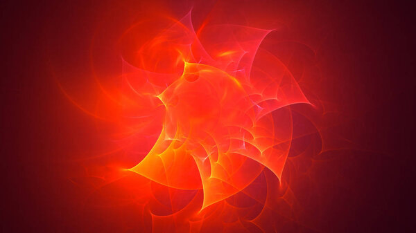 3D rendering abstract fractal light background
