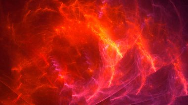 Soyut fraktal ışık arkaplanı 3 boyutlu oluşturuluyor