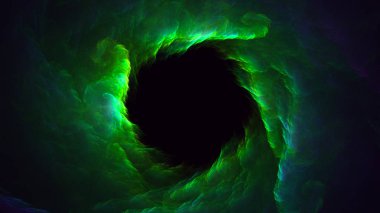 Soyut fraktal ışık arkaplanı 3 boyutlu oluşturuluyor