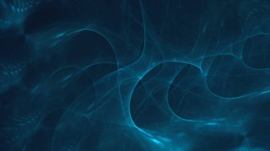 Soyut fraktal ışık arkaplanı 3 boyutlu oluşturuluyor