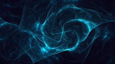 Soyut fraktal ışık arkaplanı 3 boyutlu oluşturuluyor