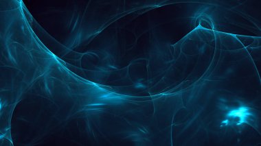 Soyut fraktal ışık arkaplanı 3 boyutlu oluşturuluyor