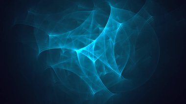 Soyut fraktal ışık arkaplanı 3 boyutlu oluşturuluyor