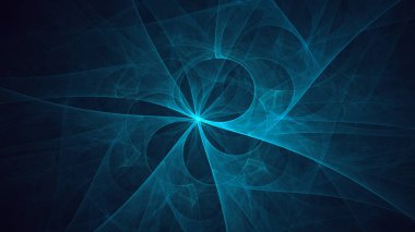 Soyut fraktal ışık arkaplanı 3 boyutlu oluşturuluyor