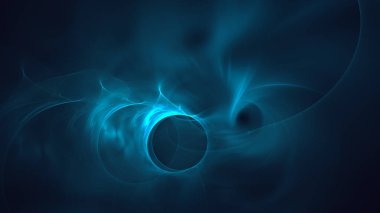 Soyut fraktal ışık arkaplanı 3 boyutlu oluşturuluyor