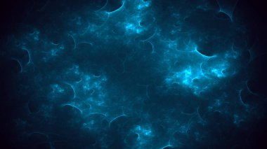 Soyut fraktal ışık arkaplanı 3 boyutlu oluşturuluyor