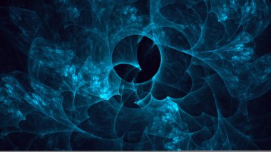 Soyut fraktal ışık arkaplanı 3 boyutlu oluşturuluyor