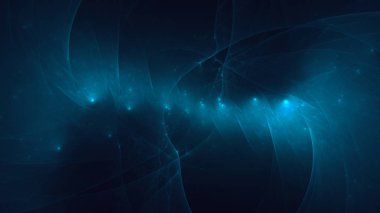 Soyut fraktal ışık arkaplanı 3 boyutlu oluşturuluyor