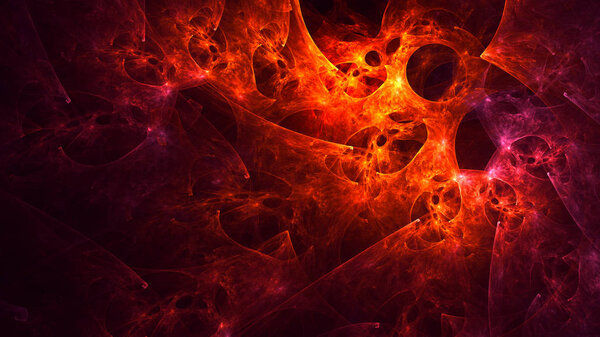 3D rendering abstract fractal light background