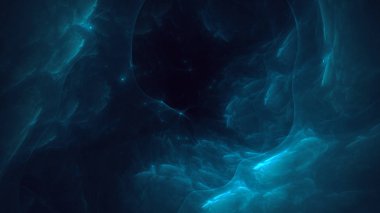 Soyut fraktal ışık arkaplanı 3 boyutlu oluşturuluyor