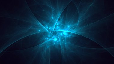 Soyut fraktal ışık arkaplanı 3 boyutlu oluşturuluyor