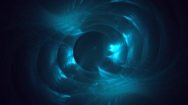 Soyut fraktal ışık arkaplanı 3 boyutlu oluşturuluyor