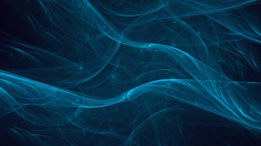 Soyut fraktal ışık arkaplanı 3 boyutlu oluşturuluyor