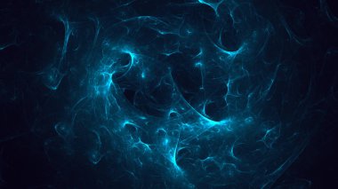 Soyut fraktal ışık arkaplanı 3 boyutlu oluşturuluyor
