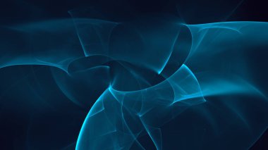 Soyut fraktal ışık arkaplanı 3 boyutlu oluşturuluyor
