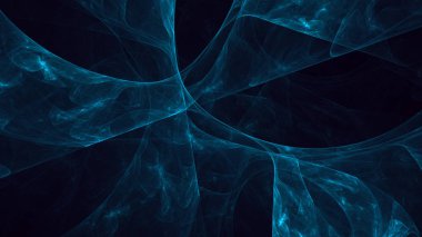 Soyut fraktal ışık arkaplanı 3 boyutlu oluşturuluyor