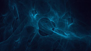 Soyut fraktal ışık arkaplanı 3 boyutlu oluşturuluyor