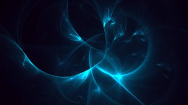 Soyut fraktal ışık arkaplanı 3 boyutlu oluşturuluyor