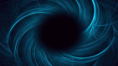 Soyut fraktal ışık arkaplanı 3 boyutlu oluşturuluyor