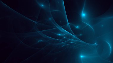 Soyut fraktal ışık arkaplanı 3 boyutlu oluşturuluyor