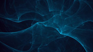 Soyut fraktal ışık arkaplanı 3 boyutlu oluşturuluyor