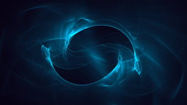 Soyut fraktal ışık arkaplanı 3 boyutlu oluşturuluyor