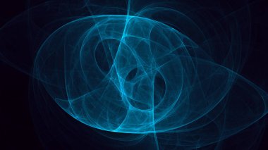 Soyut fraktal ışık arkaplanı 3 boyutlu oluşturuluyor