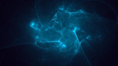 Soyut fraktal ışık arkaplanı 3 boyutlu oluşturuluyor