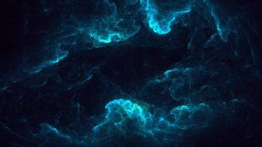 Soyut fraktal ışık arkaplanı 3 boyutlu oluşturuluyor