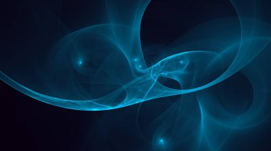 Soyut fraktal ışık arkaplanı 3 boyutlu oluşturuluyor