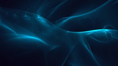 Soyut fraktal ışık arkaplanı 3 boyutlu oluşturuluyor