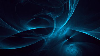 Soyut fraktal ışık arkaplanı 3 boyutlu oluşturuluyor