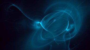 Soyut fraktal ışık arkaplanı 3 boyutlu oluşturuluyor