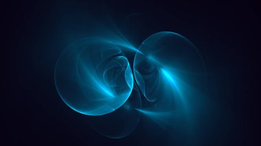 Soyut fraktal ışık arkaplanı 3 boyutlu oluşturuluyor