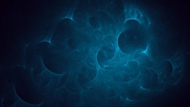 Soyut fraktal ışık arkaplanı 3 boyutlu oluşturuluyor