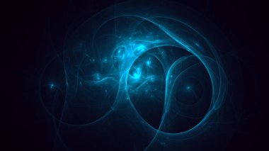 Soyut fraktal ışık arkaplanı 3 boyutlu oluşturuluyor