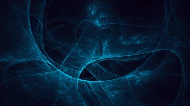 Soyut fraktal ışık arkaplanı 3 boyutlu oluşturuluyor